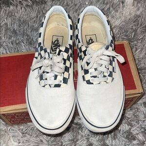 Vans Black and White Checkerboard Shoes